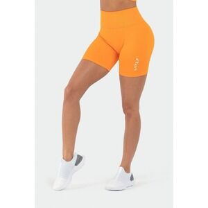 TLF COUNTOURING SCULPT SEAMLESS SCRUNCH BUTT SHORTS‎ ORANGE BURST SIZE SMALL